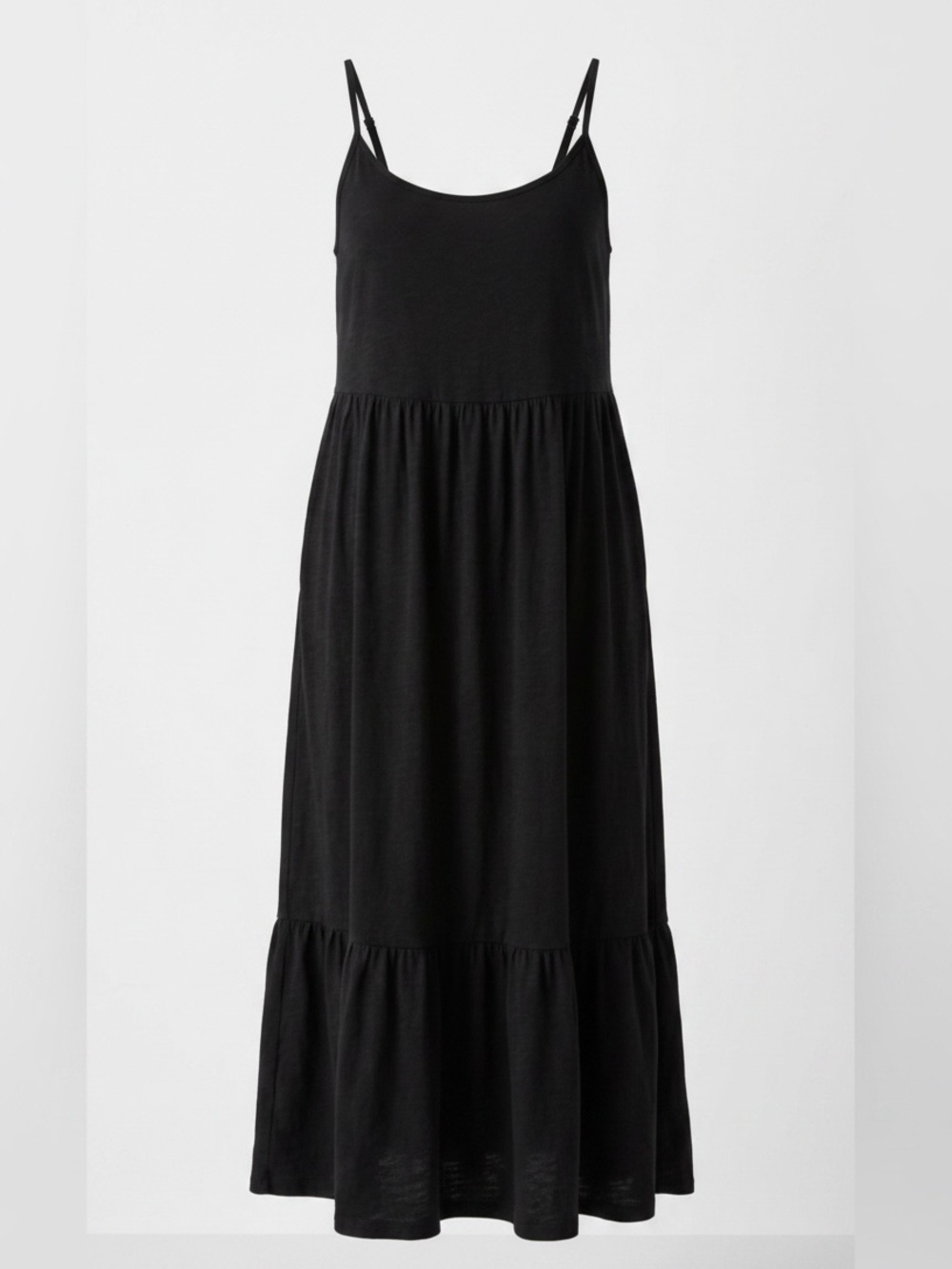 Z Supply Black Maxi Slip Dress with Spaghetti Straps